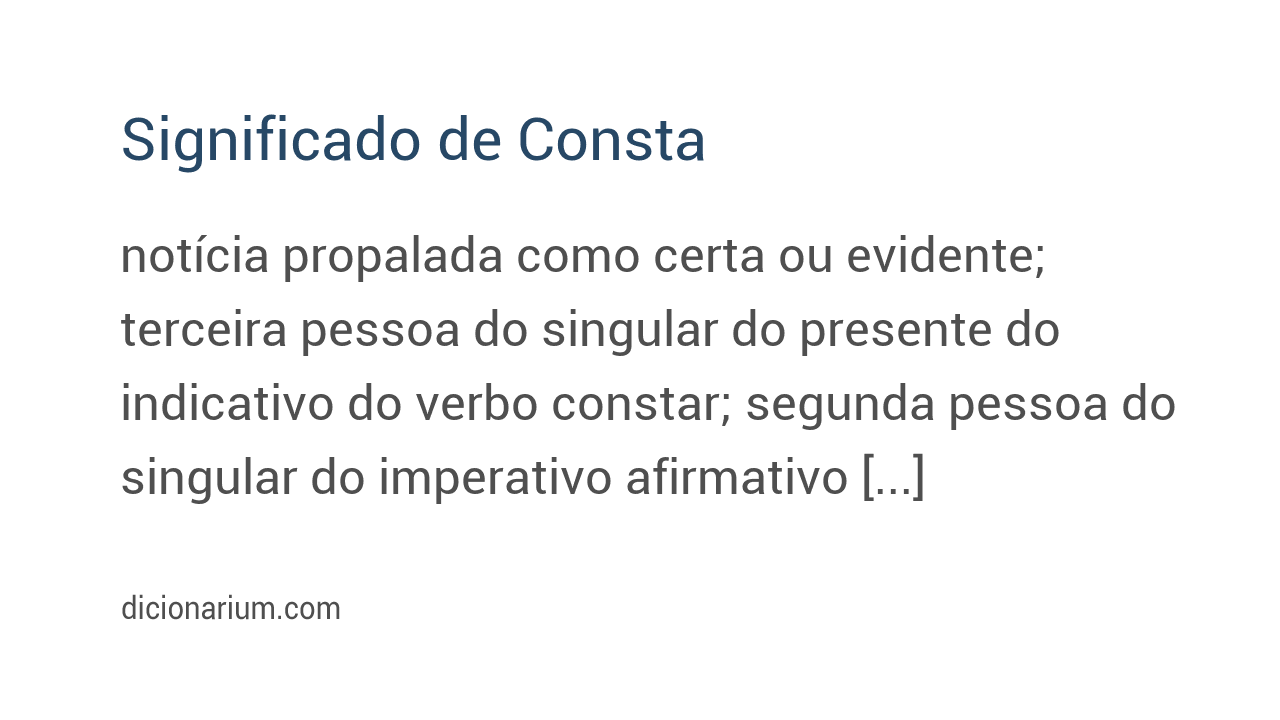 Significado de consta